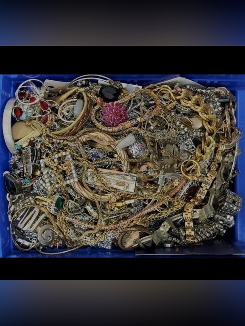 3 lb Tangled Jewelry Lot | Unsearched Mystery Treasure Hunt Reseller Gold Silver - Picture 7 of 16